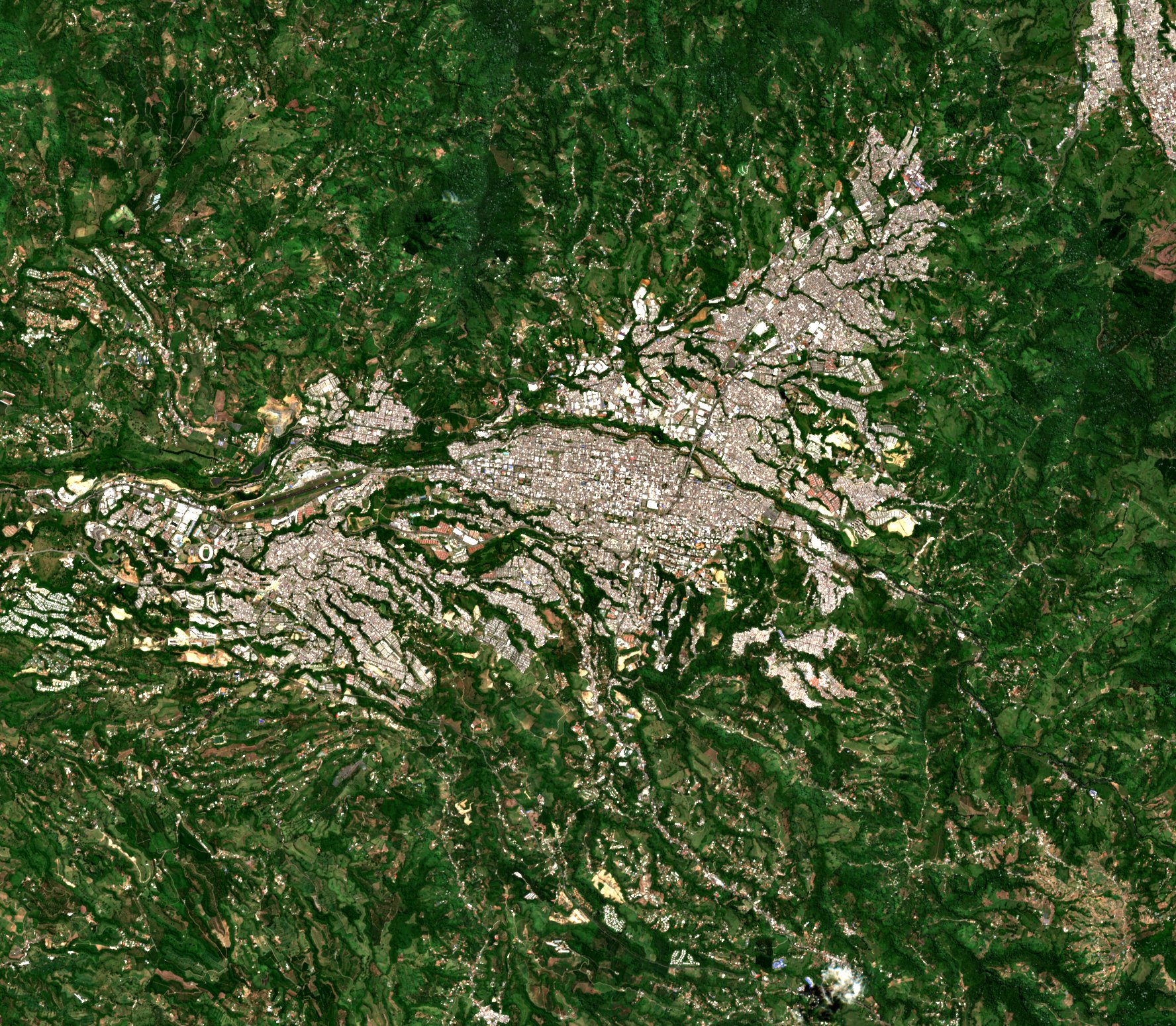 Pereira el 10 de agosto de 2026, Sentinel-2, color verdadero