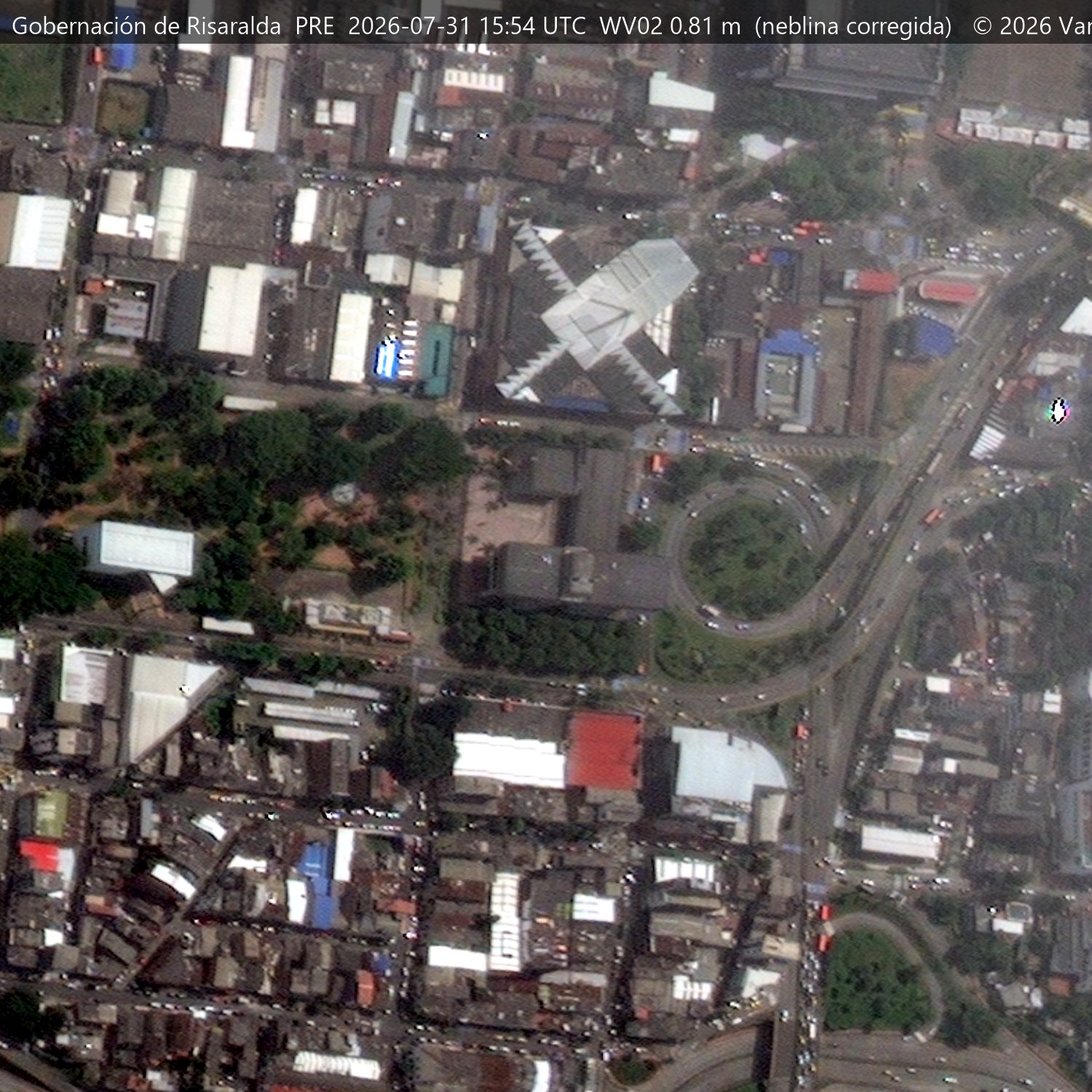 Gobernación de Risaralda, 31 de julio de 2026, 500 m de lado