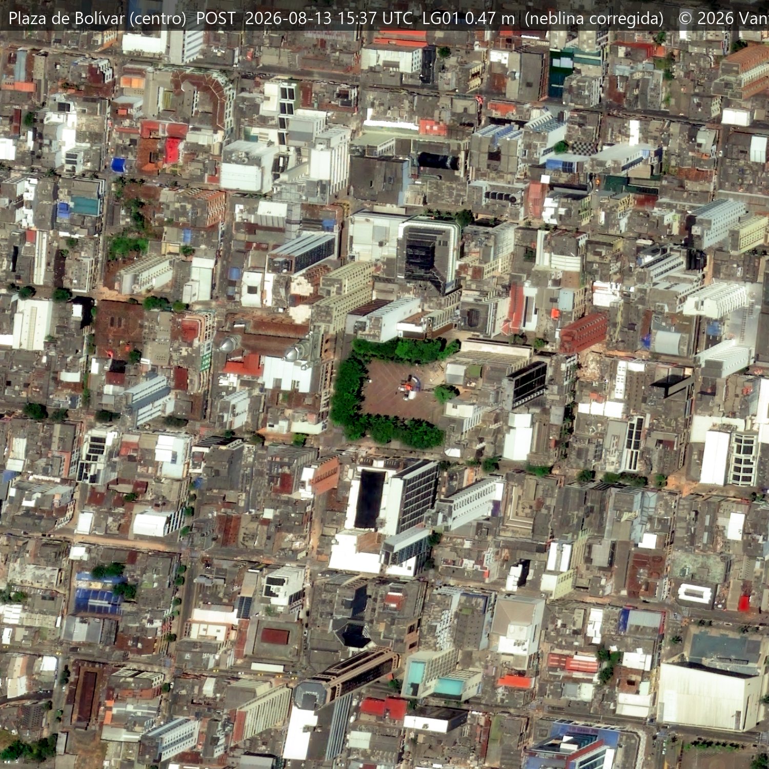 Plaza de Bolívar, 13 de agosto de 2026