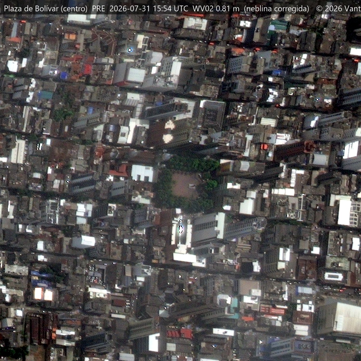 Plaza de Bolívar, 31 de julio de 2026